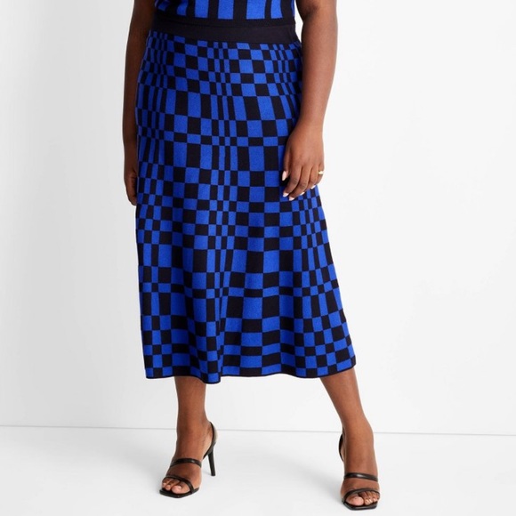 Future Collective Dresses & Skirts - Future Collective with Kahlana Barfield Brown Sweater Midi Skirt